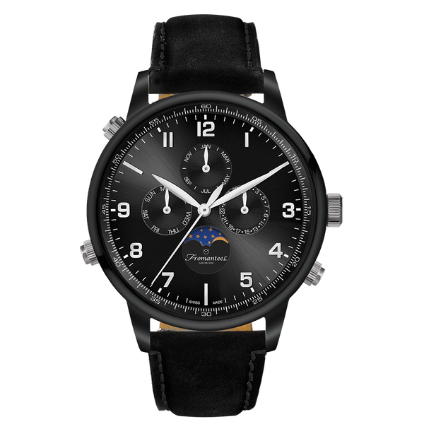 Globetrotter All-Black Moon Phase CZARNY™